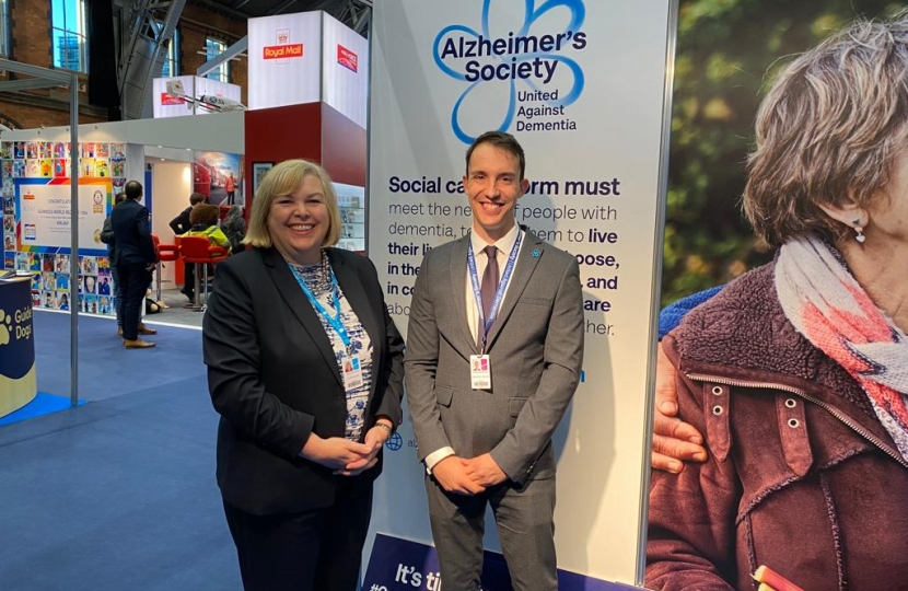 Jane and Alzheimer’s Society at the conference