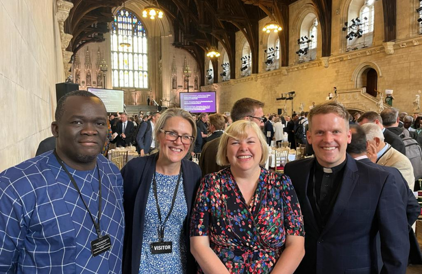 Jane with clergy from Loughborough at the Prayer Breakfast