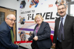 Jane Hunt with Minister opening T Level Centre