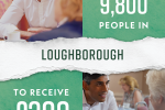 9800 people in Loughborough will receive £300 in support